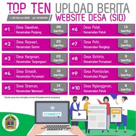 Giriasih Top Ten Upload Berita Desa